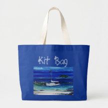 `Mooring up' Boating Jumbo Tote Canvas Bag