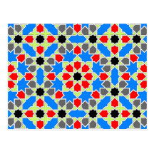 Moorish tile 2012 Calendar Postcard