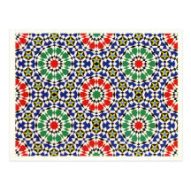 Moorish tile 2012 Calendar Postcard