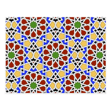 Moorish tile 2012 Calendar Postcard