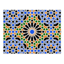 Moorish tile 2012 Calendar Postcard