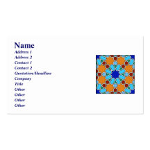 Moorish Tile Business Card