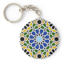 Moorish tile keychain