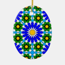 Moorish Tile Oval Ornament