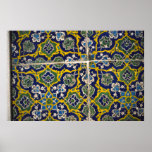 Moorish tile, The Alhambra, Granada, Spain Posters