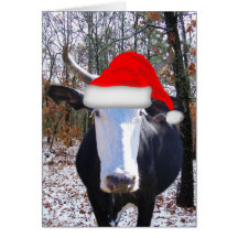 Moorry Christmas from Funny Heifer Cow Card