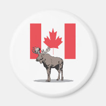 Moose Canada Fridge Magnet