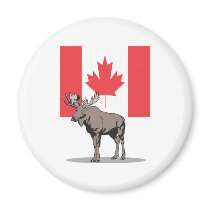Moose Canada Fridge Magnet