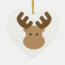 Moose Christmas Tree Ornament