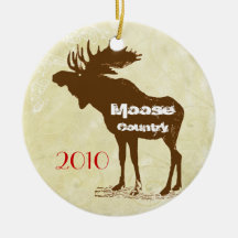 Moose Country Christmas Ornament
