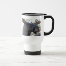 Moose Head Profile Coffee Mug