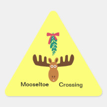 Moose Head_Road Sign_Mooseltoe Crossing Sticker