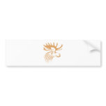 Moose in Swish Drawing Style Bumper Sticker