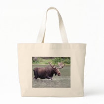 Moose on a Mission Tote Bags