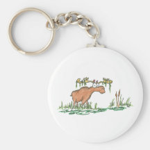 Moose on the loose keychain