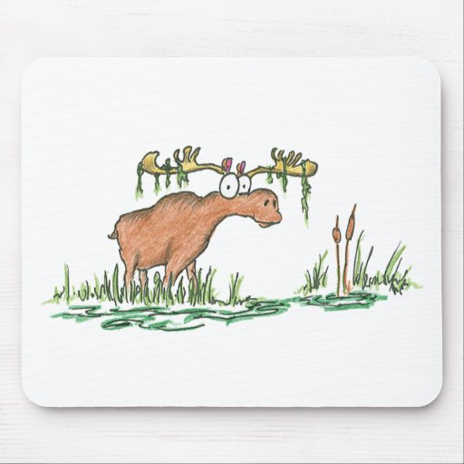 Moose on the loose mousepads