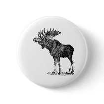 Moose Shirts and Gifts 122 Pinback Button