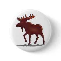 Moose Shirts and Gifts 129 Buttons
