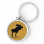 Moose Silhouette Keychain