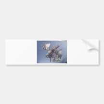 Moose Trio Bumper Stickers