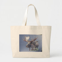 Moose Trio Canvas Bag
