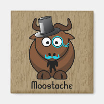 Moostache Refrigerator Magnets