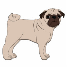 Mops Fotoskulptur