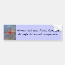 Moral Compass Bumper Stickers