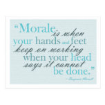 Morale Quote Motivational Postcard