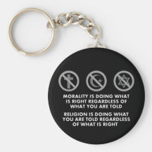 Morality and Religion Key Chain