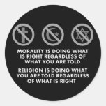 Morality and Religion Stickers