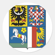 Moravian Silesian Region, Czech Round Stickers