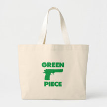 Morceau vert sac fourre-tout