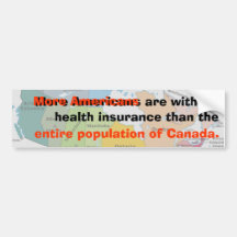 More Americans than Canadians Bumper Stickers