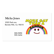 More Gay Than A Rainbow Business Cards
