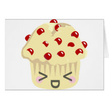 More Kawaii Muffin Faces Cards