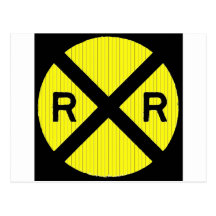 More Railroad Signs Postcard