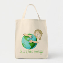 More than a tree hugger canvas bag