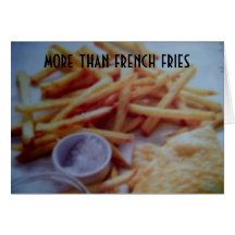 MORE THAN FRENCH FRIES I LOVE YOU GREETING CARD