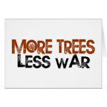 More Trees Less War cards