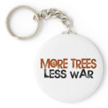 More Trees Less War keychains