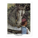 More Waiting Grooms: Horse By Mantegna Andrea Post Card