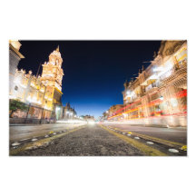 Morelia Michoacan State at Night Photograph