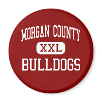 Morgan County - Bulldogs - High - Madison Georgia Fridge Magnet