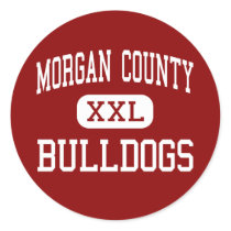 Morgan County - Bulldogs - Middle - Madison Round Sticker