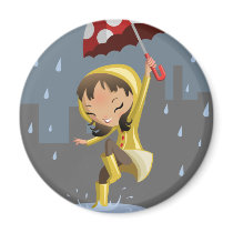 Morgan in the Rain Magnets