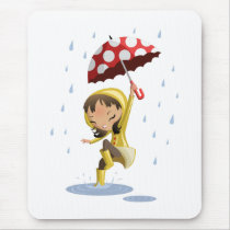 Morgan in the Rain Mouse Pads