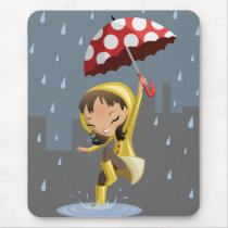 Morgan in the Rain Mouse Mats
