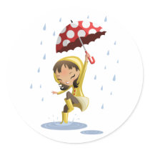Morgan in the Rain Stickers