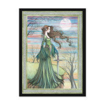 Morgan Le Fay  Fantasy Art Postcard